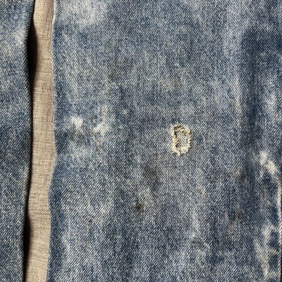 Vintage 70s/80s Levi’s Orange Tab Distressed Denim Jeans 24x31 USA - Picture 4 of 16